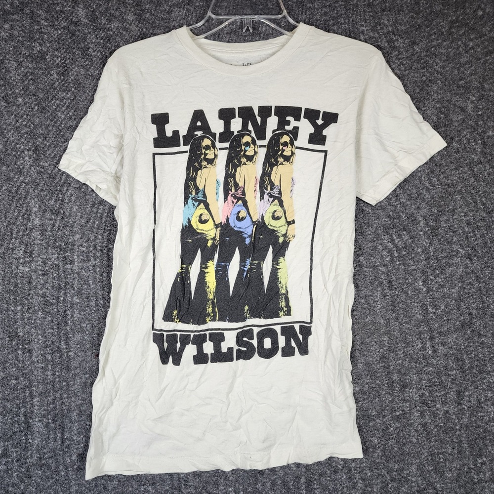 Lainey Wilson T Shirt Womens S Off-White Graphic Country Music Bioworld EUC
